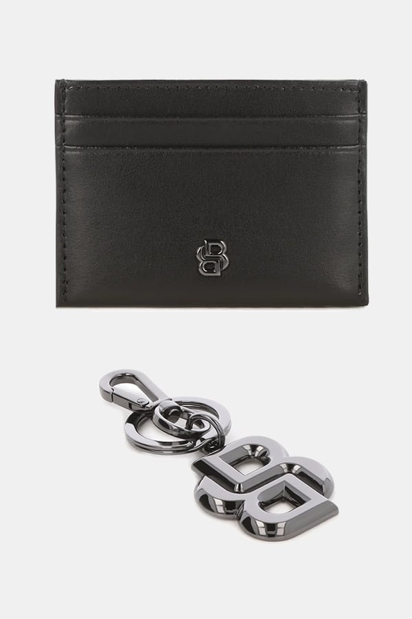 ΣΕΤ ΘΗΚΗ ΚΑΡΤΩΝ ΚΑΙ ΜΠΡΕΛΟΚ BOSS - 001 ΜΑΥΡΟ